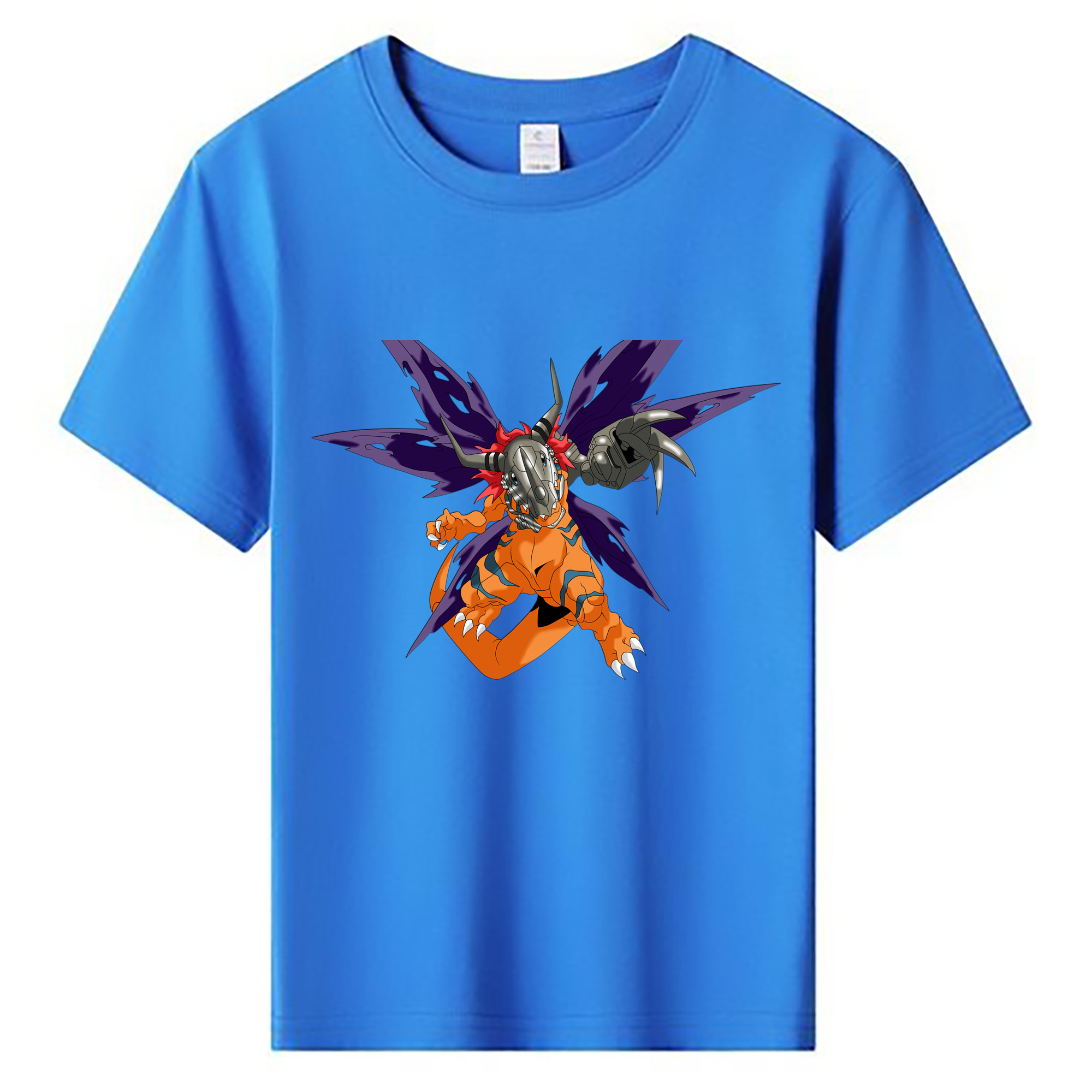 （画像用） Digimon デジタルモンスター/デジモン 綿100％キッズTシャツ（フロントプリント）